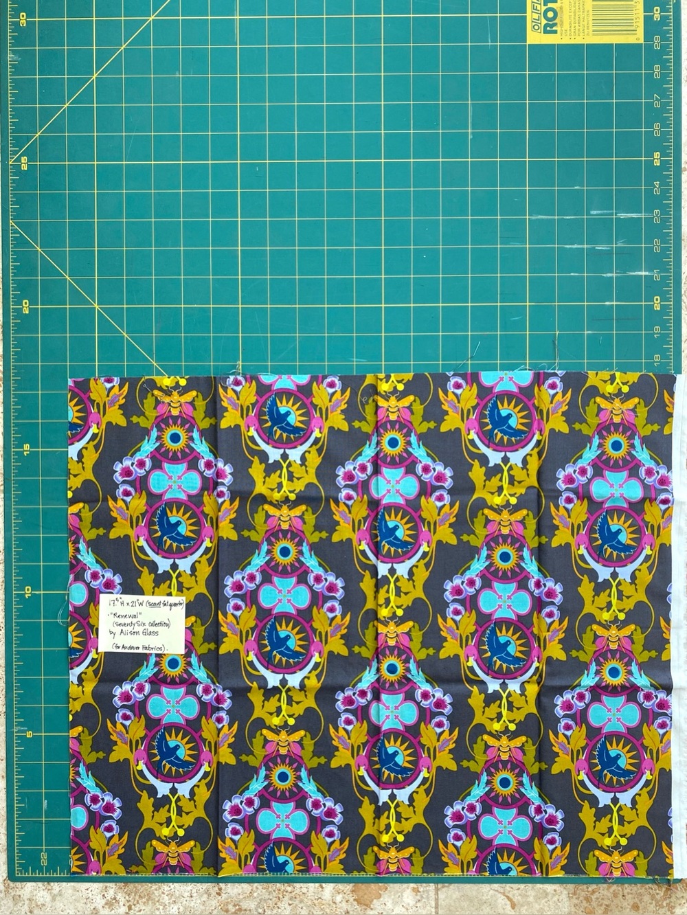 OOP Alison Glass Fabrics- 2016 “Renewal” & “Meadow”(blender). - Picture 3 of 12
